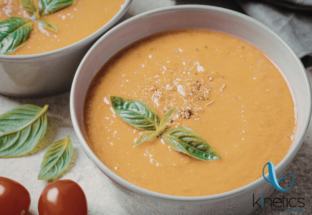 Creamy Tomato Basil Soup (Vegetarian / Vegan)