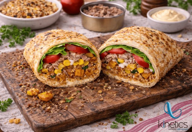 Crispy Quinoa & Tuna Wrap