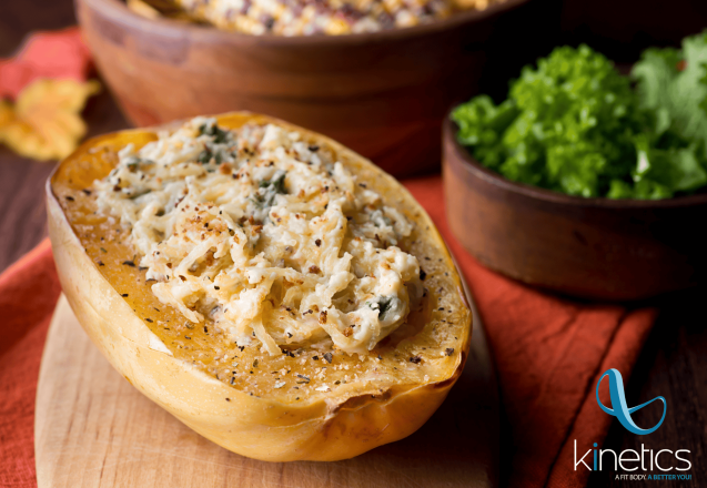 Quinoa–Stuffed Spaghetti Squash (Vegetarian)